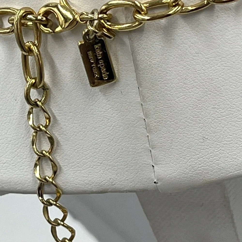 Kate Spade Blue Lapis Lazuli‎ Quarry Gems Double Statement Gold Plated Necklace